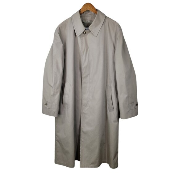 London Fog Men Size 44 R Trench Coat Overcoat Removable Thinsulate winter 44R - Picture 1 of 11
